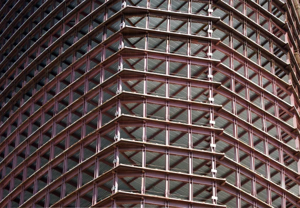 Finestra facciata in vetro edificio per uffici — Foto Stock