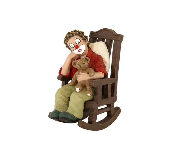 Isolated Figurine Clown — Stock Photo, Image