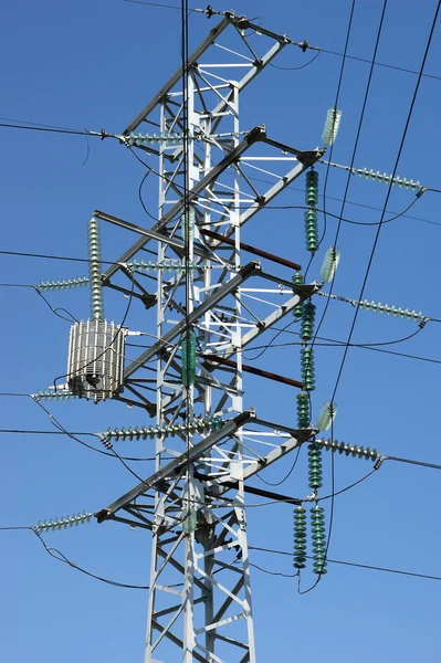 stock image Electric pylon in the center of Moscow (Russia)