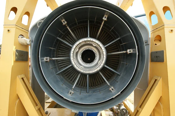 Inside the rear of a jet engine — Stock Photo, Image