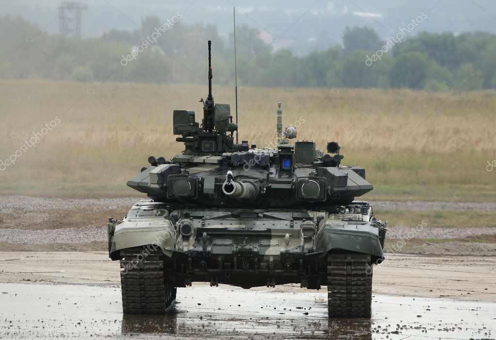 T-90 is a Russian main battle tank (MBT) — Stock Photo © VLADJ55 #4556948