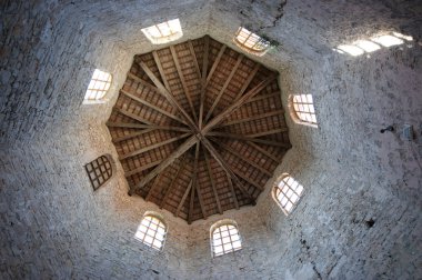 euphrasian Bazilikası, çan kulesi ayarlayın. Porec, Istria, Hırvatistan. unesco Dünya Mirası listesinde yer