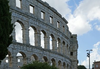 Roma amfi tiyatro, pula, Hırvatistan'da Arena (colosseum) görünümü