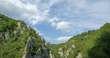 dağ manzarası. plitvice gölleri, Hırvatistan Milli Parkı