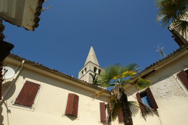 Atrium euphrasian Bazilikası, porec, Istria, Hırvatistan. unesco Dünya Mirası listesinde yer