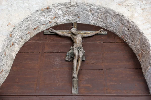 Euphrasian Basilica Image Jesus Christ Porec Istria Croatia Included Unesco — Stock Photo, Image