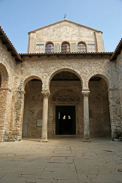 Atrium Euphrasian Basilica Porec Istria Croacia Incluido Lista Del Patrimonio — Foto de Stock