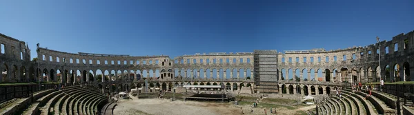 Panoramatický Výhled Scéně Colosseum Pula Chorvatsko — Stock fotografie