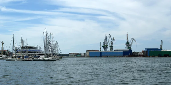 Port Fret Maritime Des Grues Pula Croatie — Photo