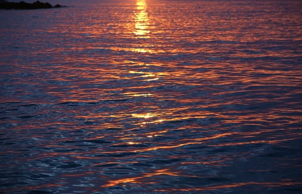 Abstracte Oceaan Zonsondergang Achtergrond — Stockfoto