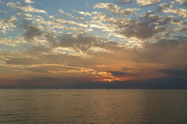 Abstrakter Ozean und Sonnenuntergang Hintergrund — Stockfoto