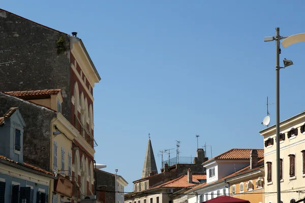 Utcák a régi város-porec, Isztria, Horvátország — Stock Fotó