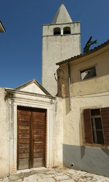 Strade del centro storico di Parenzo, Istria, Croazia — Foto Stock