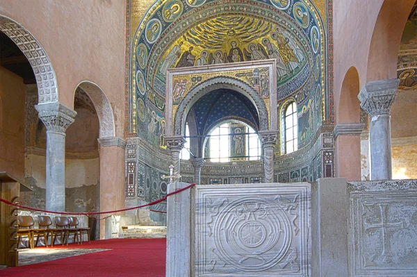 Euphrasian Bazilikası Orta Nefin Kivory Porec Istria Hırvatistan Unesco Dünya — Stok fotoğraf