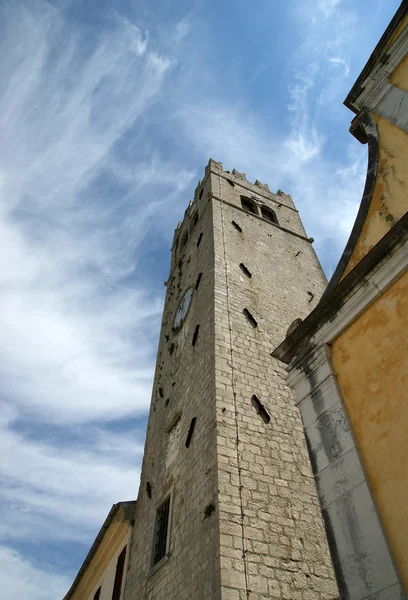 Glockenturm Der Alten Lutherischen Kirche Die Stadt Motovun Kroatien — Stockfoto