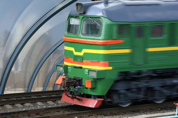 stock image Hi speed passenger train locomotive