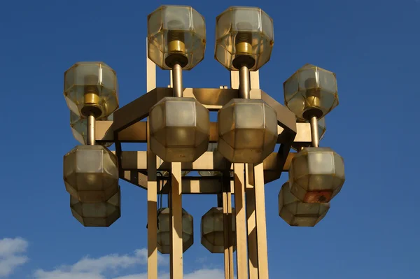 Lampa Uliczna Latarnia Skyline — Zdjęcie stockowe