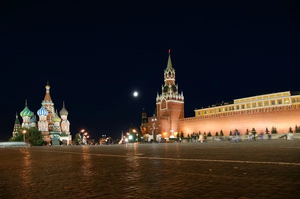 Praça Vermelha Noite Moscou Rússia — Fotografia de Stock
