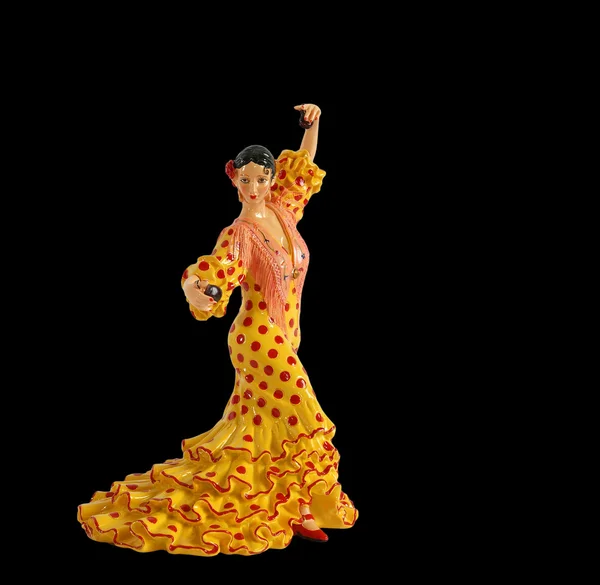 Фигура испанских танцоров фламенко — стоковое фото