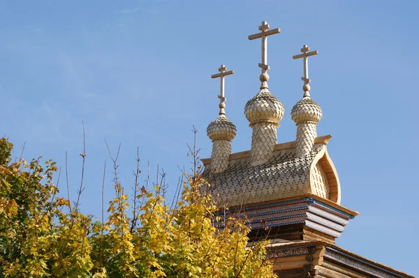 莫斯科，俄罗斯，大。木制教堂 — 图库照片
