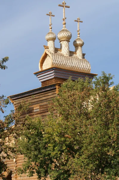 Moscú Rusia Kolomenskoye Iglesia Madera —  Fotos de Stock