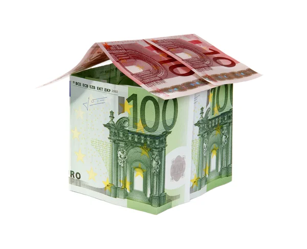 Stock image Big One Hundred and ten Euro House, on a white background