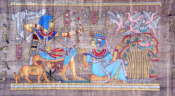 Antico papiro egizio — Foto Stock