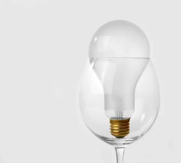 Lámpara incandescente eléctrica cepillada grande — Foto de Stock