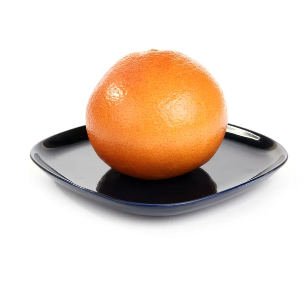 Velké grapefruitu záběr, na bílém pozadí — Stock fotografie