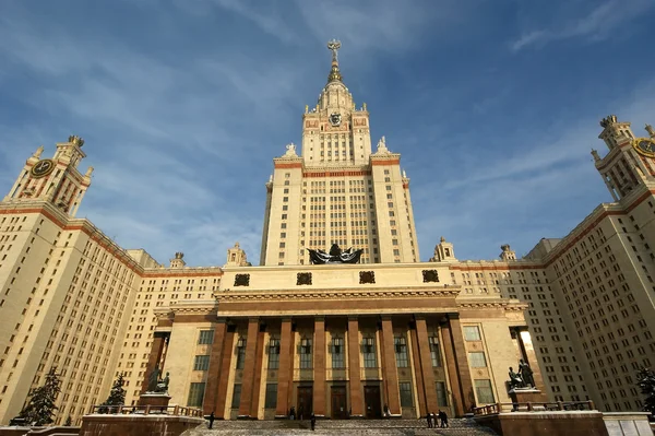 Universidade Estatal de Moscou edifício principal — Fotografia de Stock