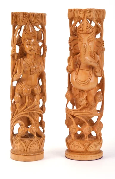 Deuses Lakshmi e Ganesha da Índia — Fotografia de Stock