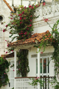 Şehir merkezindeki ornated balkon cartagena