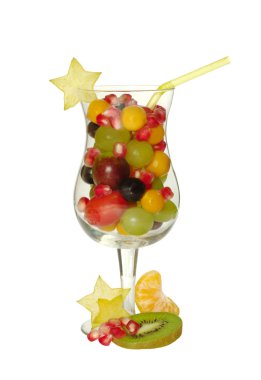 Fruits in Glass clipart