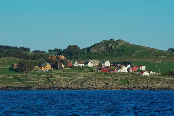 Прибрежные поселения в Южной Норвегии — стоковое фото