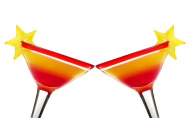 Toasting with Tequila Sunrise clipart