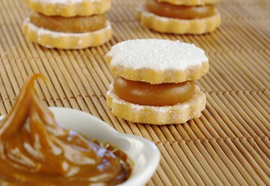 Peruvian Cookie Called Alfajor clipart