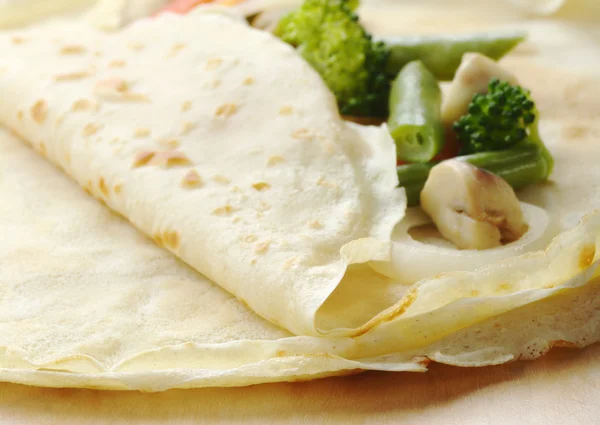 Pancakes with Vegetables — Stock Photo, Image
