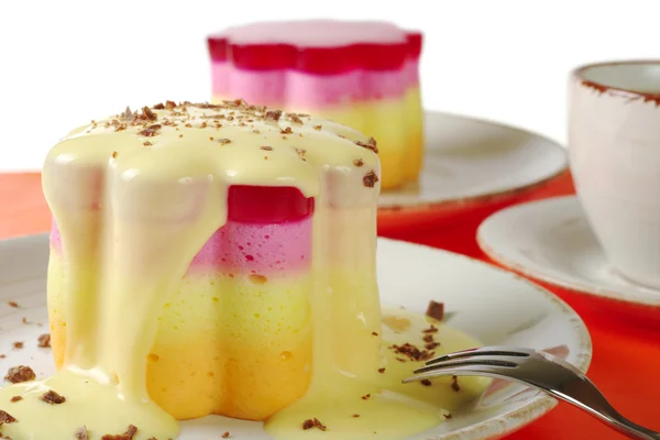 Torta Helada peruana con crema de vainilla — Foto de Stock