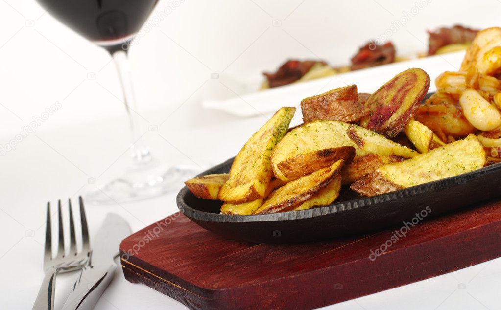 Main Dish: Fried Potato Slices