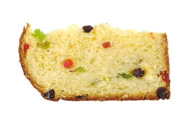 panettone, İtalyan Noel kek bir dilim
