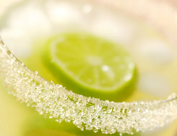 Suiker rand van verse limonade — Stockfoto