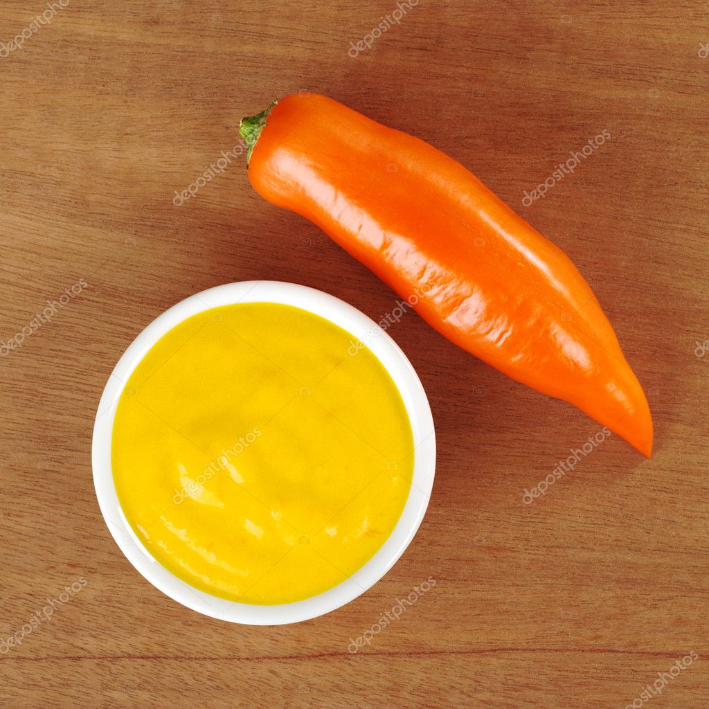 Hot Salsa Made of the Peruvian Aji — Stock Photo © ildi_papp 4871495