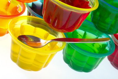 Colorful Jellies with a Teaspoon clipart