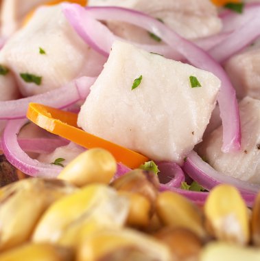 Peruvian-Style Ceviche clipart