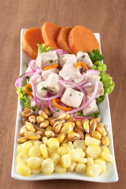 Peruvian-Style Ceviche clipart