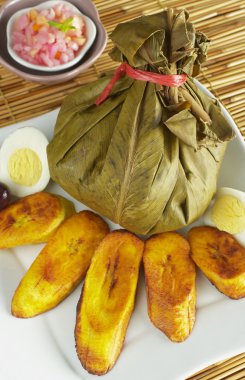 Traditional Peruvian Food Called Juane clipart