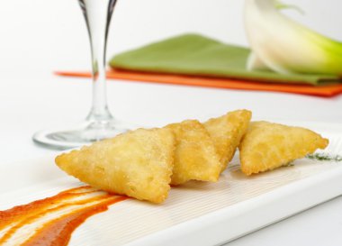 Appetizer: Empanada de Queso de Cabra clipart