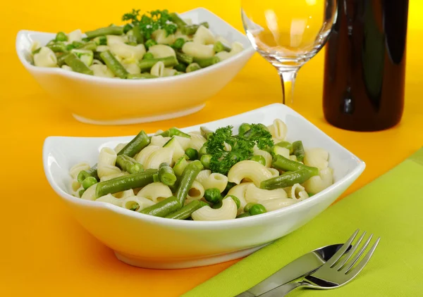 Pasta with Green Vegetables — Stock Photo, Image