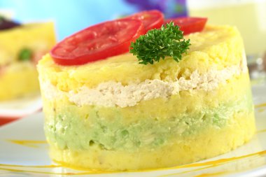 Peruvian Dish Called Causa clipart