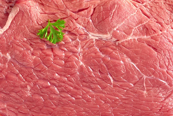 Carne cruda de res con perejil —  Fotos de Stock